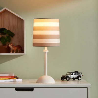 Striped Kids' Accent Lamp Gray - Pillowfort™ - Image 2