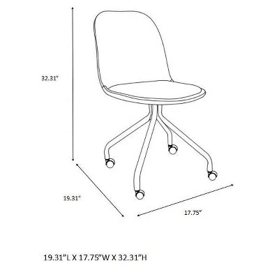 Rolling Kids' Desk Chair - Pillowfort™ - Image 9