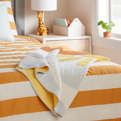 48"x58" Knit Kids' Throw Sunshine Blue - Pillowfort™ - Image 2
