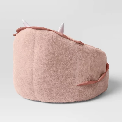 Dino Kids' Bean Bag Chair Pink - Pillowfort™ - Image 3