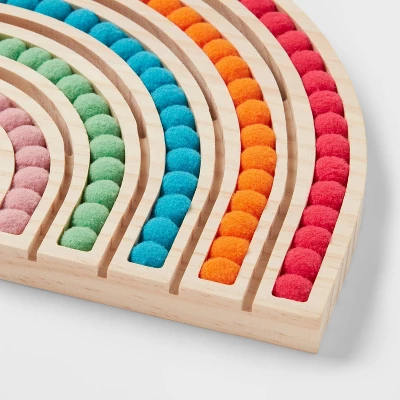 Felt Ball Rainbow Kids' Wall Decor - Pillowfort™ - Image 2