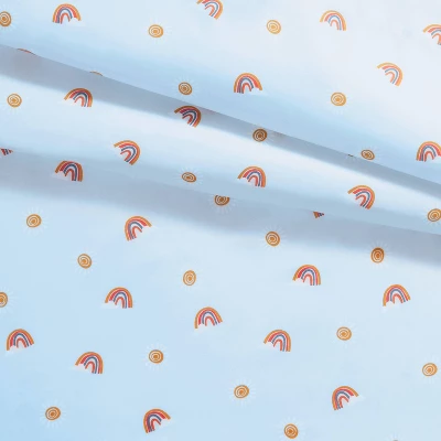 Rainbow Microfiber Kids' Sheet Set Scatter - Pillowfort™ - Image 3