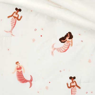 Toddler Mermaid Cotton Kids' Comforter - Pillowfort™ - Image 2
