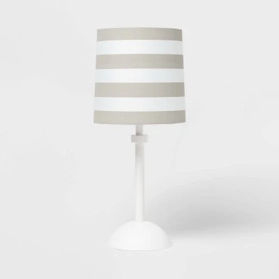 Striped Kids' Accent Lamp Gray - Pillowfort™ - Image 4