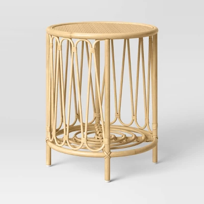 Rattan Bedside Kids' Table Natural - Pillowfort™ - Image 2