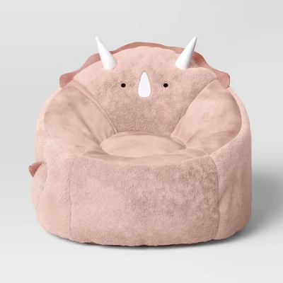 Dino Kids' Bean Bag Chair Pink - Pillowfort™ - Image 2