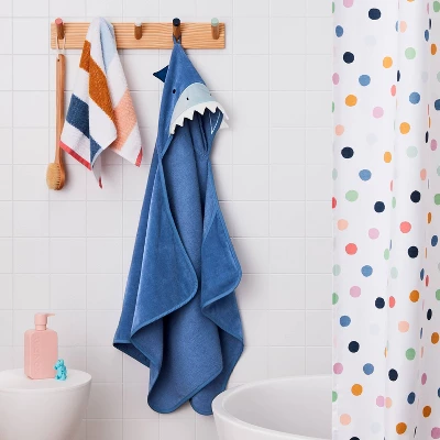25"x50" Shark Kids' Hooded Towel - Pillowfort™