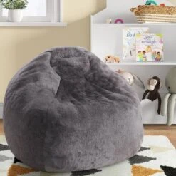 Fuzzy Fur Kids’ Bean Bag - Pillowfort™