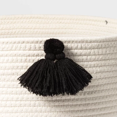 Kids' Coiled Rope Basket With Tassels - Pillowfort™ - Image 2