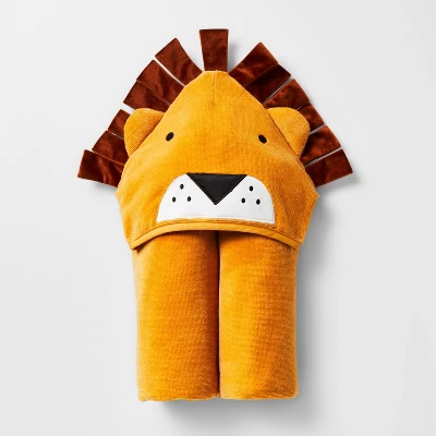 25"x50" Lion Kids' Hooded Towel - Pillowfort™ - Image 3
