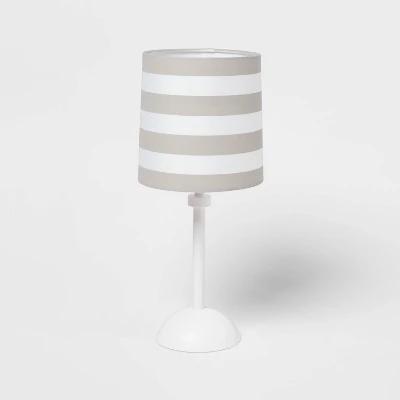 Striped Kids' Accent Lamp Gray - Pillowfort™ - Image 5